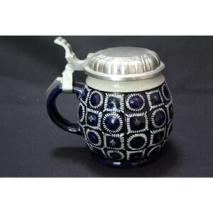 Vintage Westerwald Art Deco Stoneware German Beer Stein Mug 3265